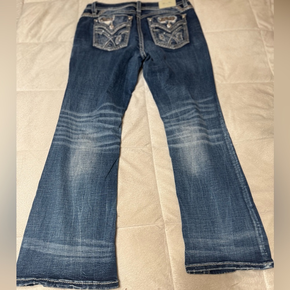 Miss Me Blue Flare & Wide Leg Jeans - Picture 6 of 8
